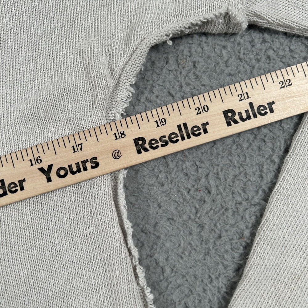 We The Free Shirt Womens Extra Small Gray Thermal V Neck Raw Hem Long Sleeve - Picture 7 of 14